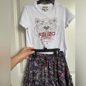 Kenzo T-Shirt and Skirt for girls 4T